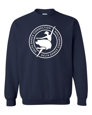 Delta Dance Connection - General Crewneck Navy front view
