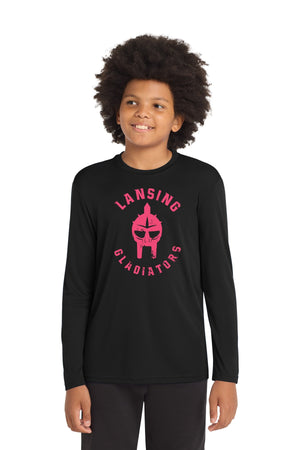 Lansing Gladiators Fall Shop 2026 Long Sleeve Black front view