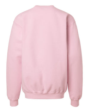 Okemos Woof Pack Crewneck Light Pink back view