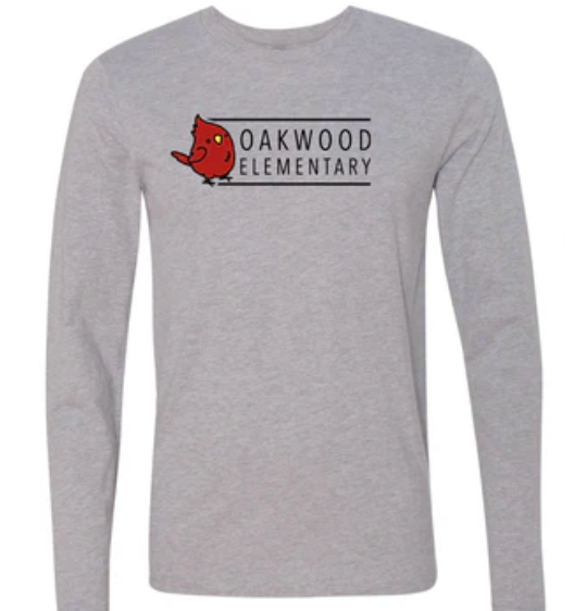 Westwood & Oakwood PTO - Youth Long Sleeve Grey Oakwood T-Shirt