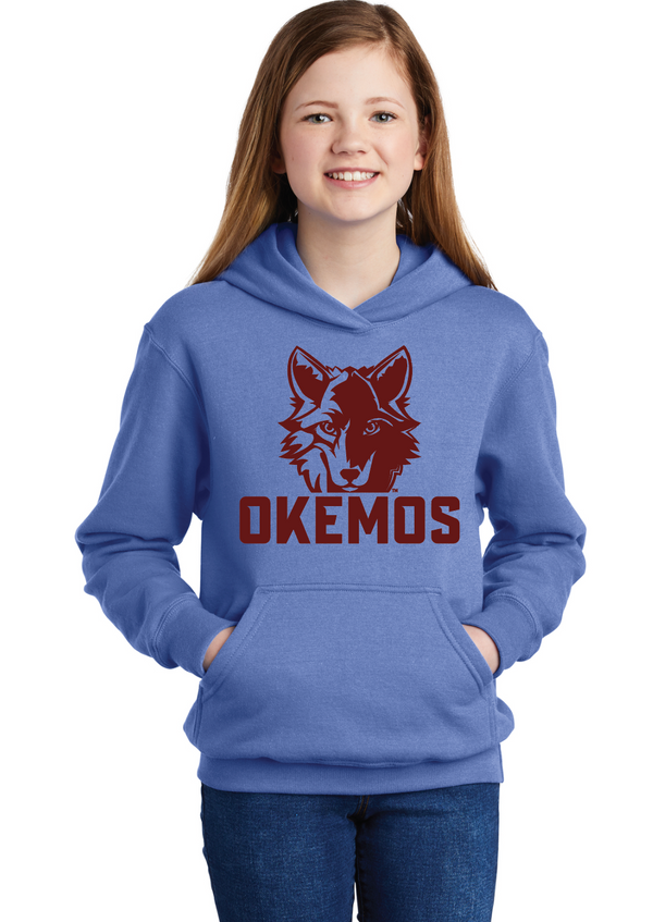 Okemos Wolves - Youth Carolina Blue Hoodie