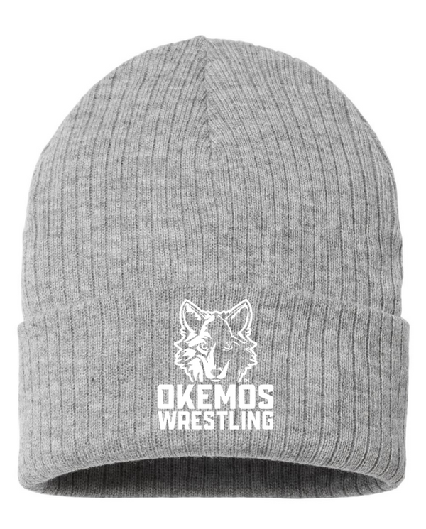 Okemos Wrestling - Rib Cuffed Beanie