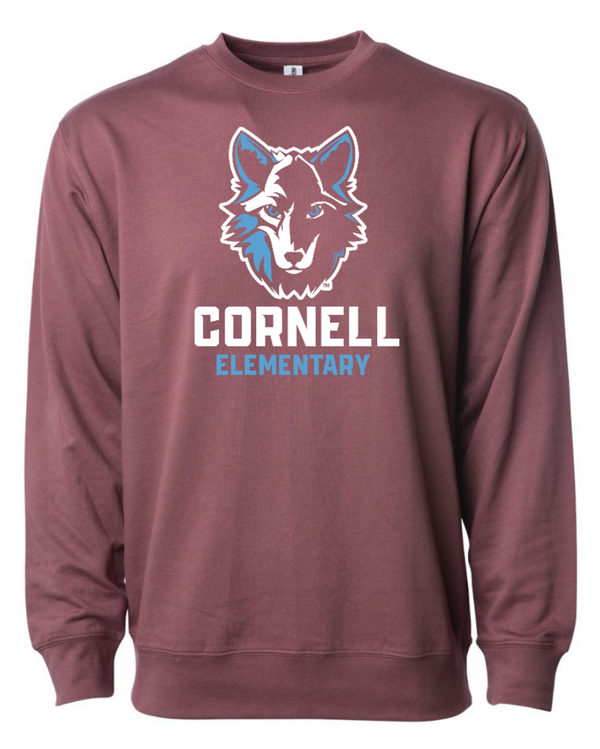 Cornell Winter 2023 - Adult Unisex Lightweight Crewneck Sweatshirt