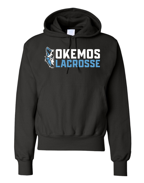 Okemos Girs Lacrosse - Reverse Weave Hoodie