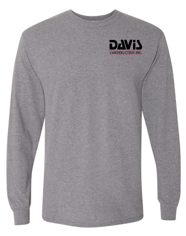 Davis Construction - DryBlend® 50/50 Long Sleeve T-Shirt