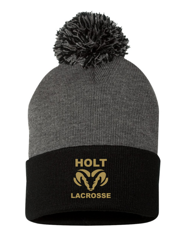 Holt Lacrosse - Pom Pom Cuffed Beanie
