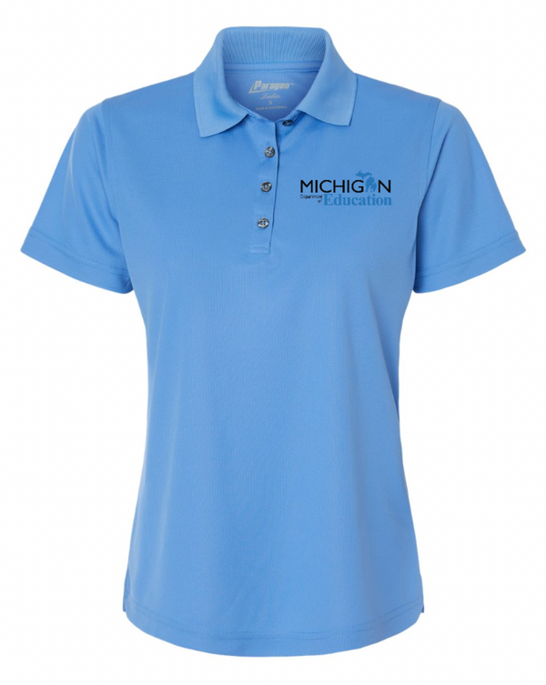 MI Department of Education - Woman's Performance Mini Mesh Polo