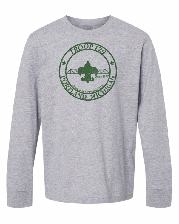 Portland Boy Scouts - Youth Cotton Long Sleeve T-Shirt