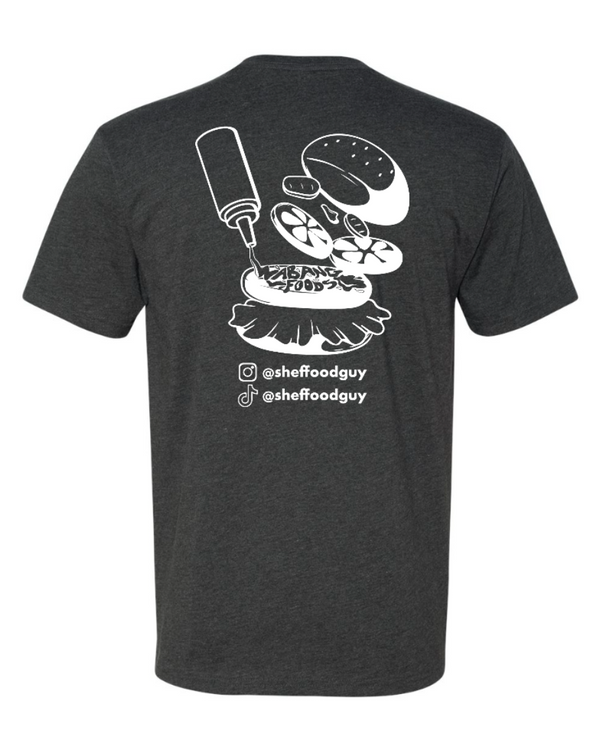 Shef Food Guy - Charcoal CVC T-Shirt