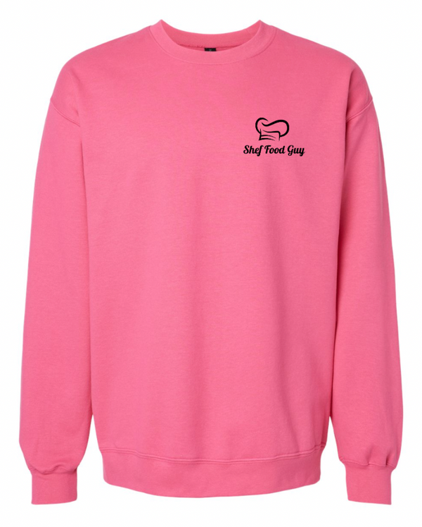 Shef Food Guy - Pink Crewneck Sweatshirt