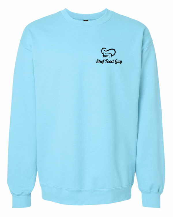 Shef Food Guy - Blue Crewneck Sweatshirt