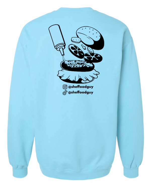 Shef Food Guy - Blue Crewneck Sweatshirt