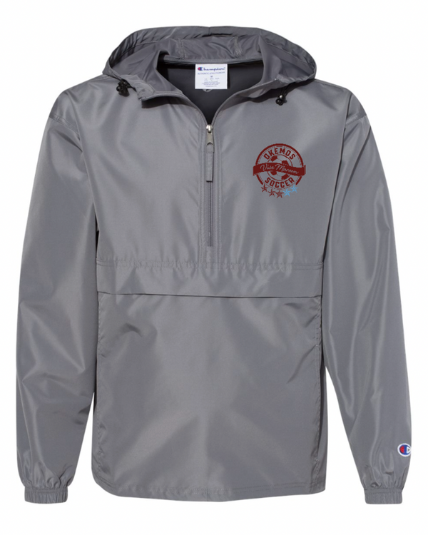 OHS Soccer Spirit Store - Hooded Packable 1/4 Zip Jacket