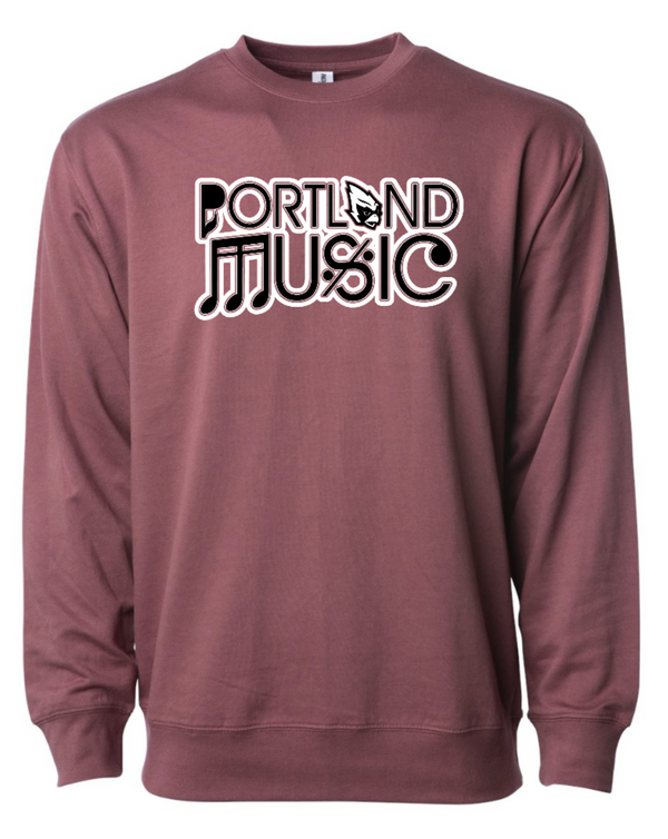 Portland Music - Lightweight Crewneck Sweatshirt