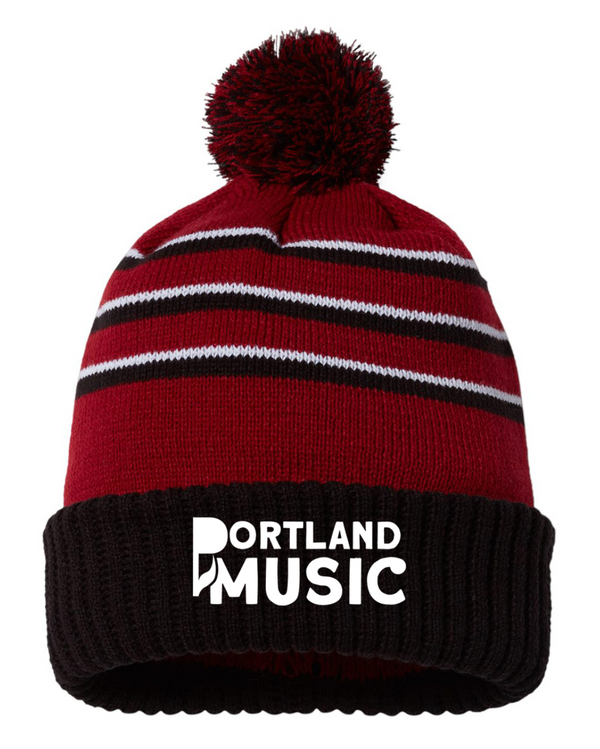 Portland Music - Pom Cuffed Beanie