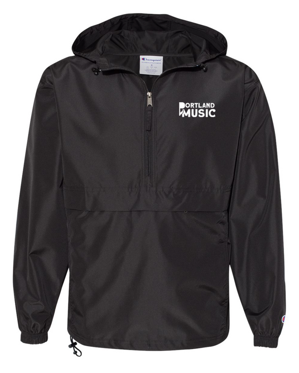 Portland Music - Packable 1/4 Zip Hooded Jacket