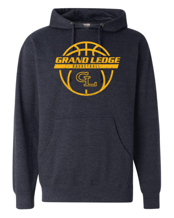 GL Basketball / Seniors - Mid-Weight Navy Heather Hoodie