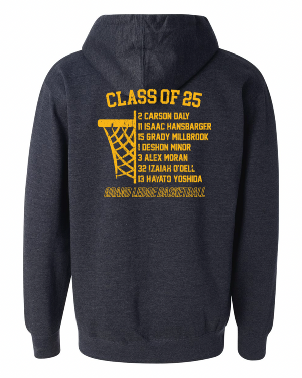 GL Basketball / Seniors - Mid-Weight Navy Heather Hoodie