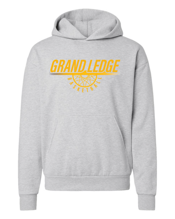 Grand Ledge Basketball - Grey Heavyweight Hoodie