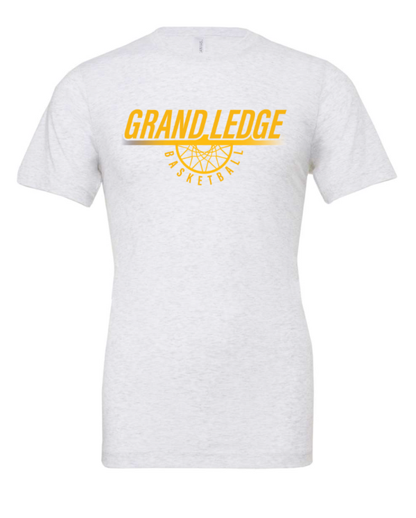 Grand Ledge Basketball - Ash Jersey Tee