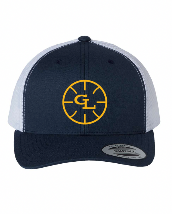 Grand Ledge Basketball - Navy Retro Trucker Cap