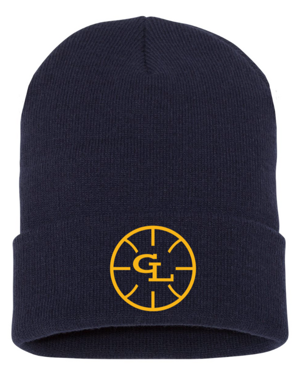 Grand Ledge Basketball - Navy Cuffed Beanie