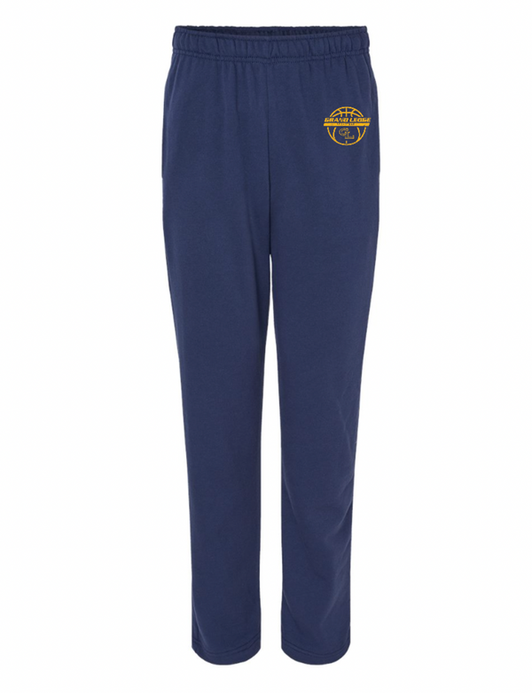 Grand Ledge Basketball - Sponge Fleece Navy Straight Leg Sweatpants