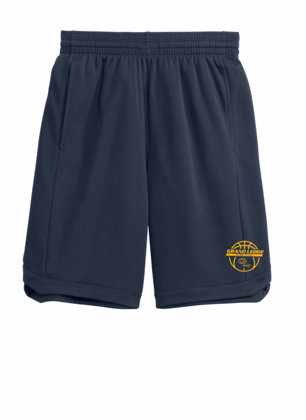 Grand Ledge Basketball - Athletic Navy Shorts with Pockets