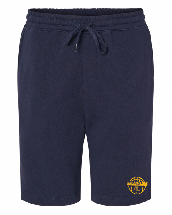 Grand Ledge Basketball - Midweight Navy Fleece Shorts