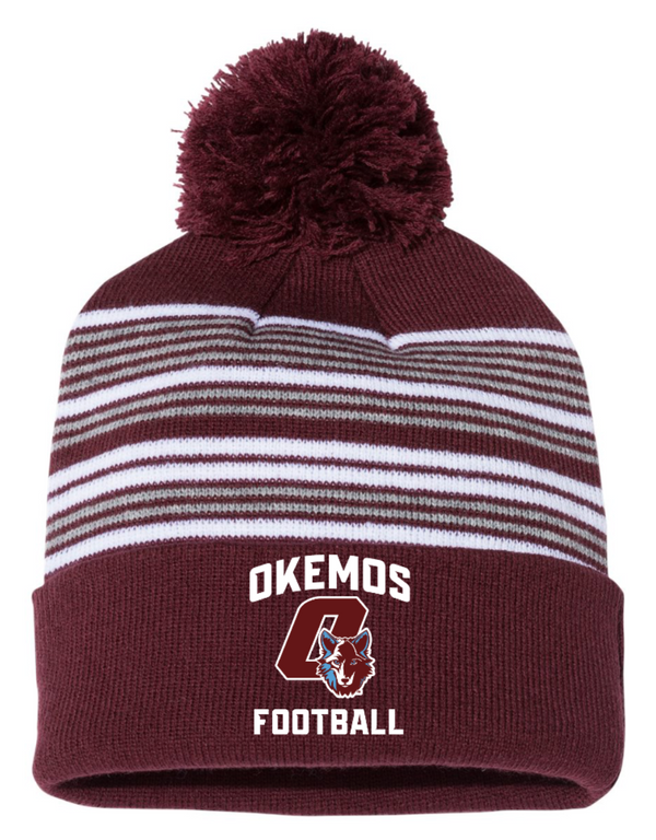 Okemos Football - Pom Beanie