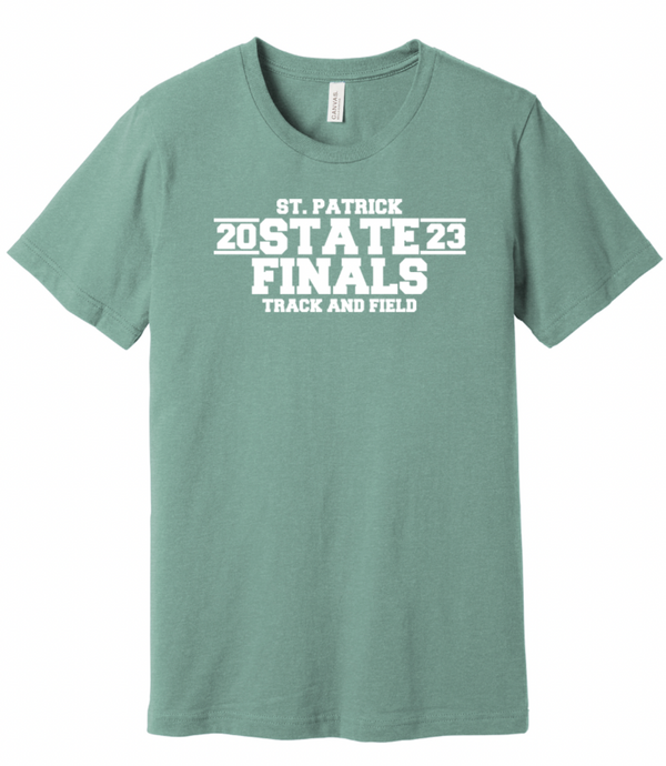 St. Patrick Track & Field Finalist - Prism Dusty Blue T-shirt