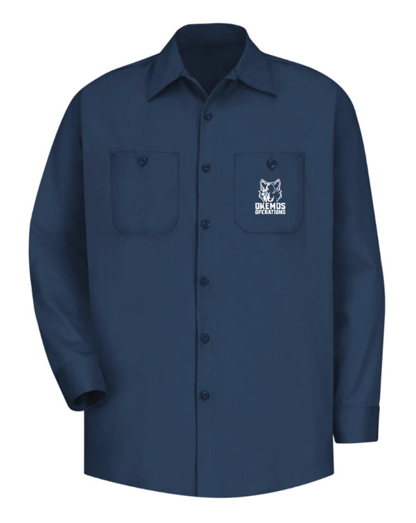 Okemos Operations Uniforms- Embroidered Unisex Long Sleeve Uniform Shirt