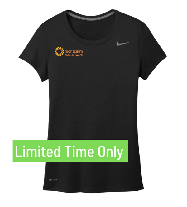 Montcalm Care Network- Nike Women's Tee (Black/ Carbon/ Maroon/ Royal)