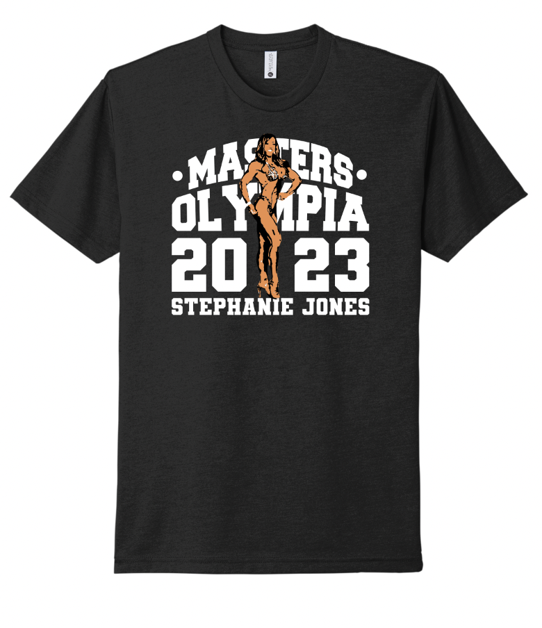Stephanie Jones Olympia 2023 unisex T-shirt – Fabricated Customs