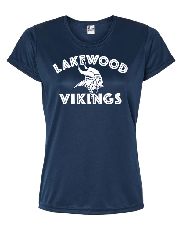 Lakewood Vikings- Women’s Performance T-Shirt (Arch Design)