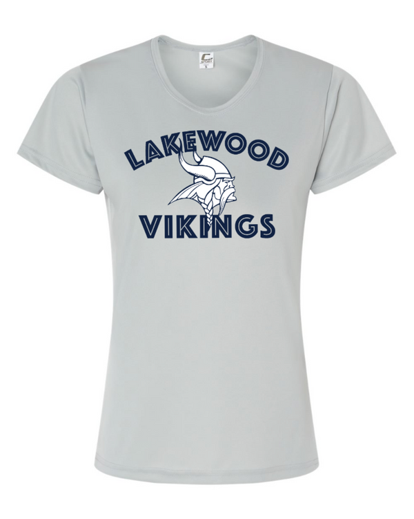 Lakewood Vikings- Women’s Performance T-Shirt (Arch Design)