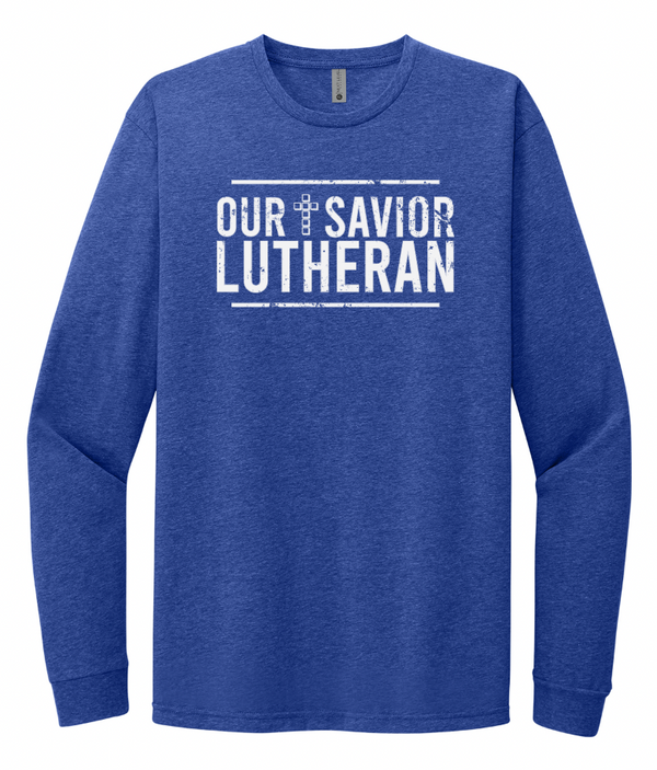 Our Savior Lutheran Blue Unisex Long Sleeve T-Shirt