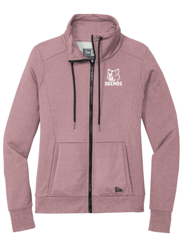 PRE-ORDER | Bennett Woods Ladies New Era Terry Full-Zip Cowl - Embroidered