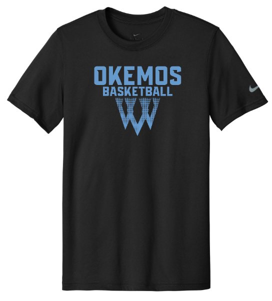 Okemos Girls Basketball - Youth Unisex Nike T-Shirt Net Design