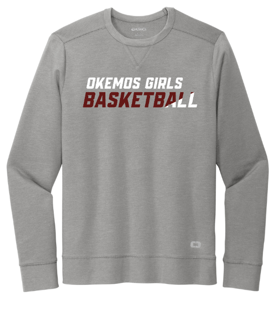 Okemos Girls Basketball - Adult Unisex Grey OGIO Crewneck