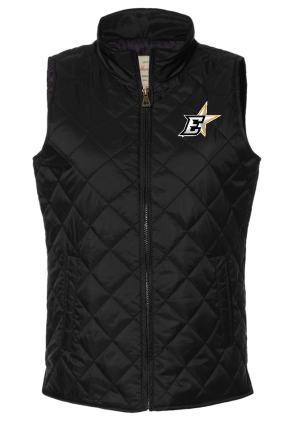 Okemos Hockey / Eastside Stars - Weatherproof Women's Vintage Diamond Quilted Vest