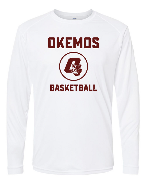 Okemos Basketball - Adult Unisex Performance Long Sleeve Shirt