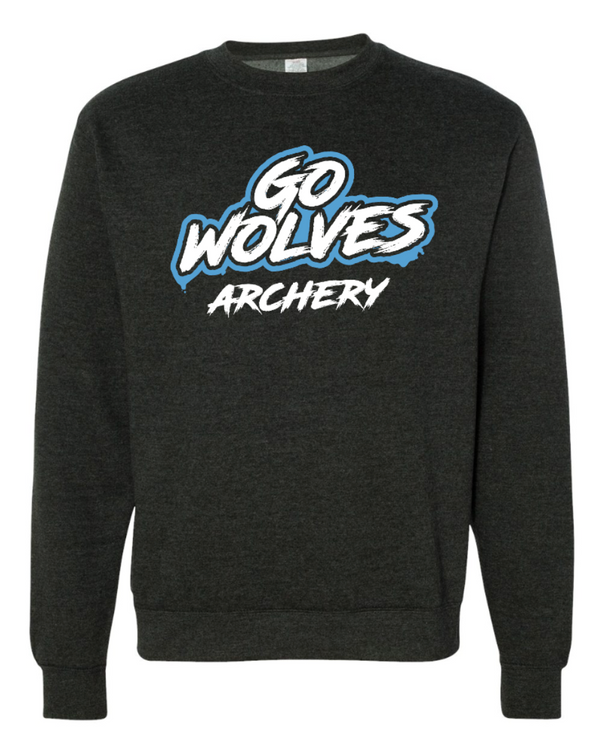 Okemos Archery - Unisex Adult Crewneck Sweatshirt (Go Wolves design)