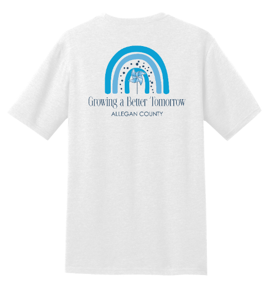 MDHHS Child Abuse Prevention Month - Adult Unisex T-Shirt Back Design