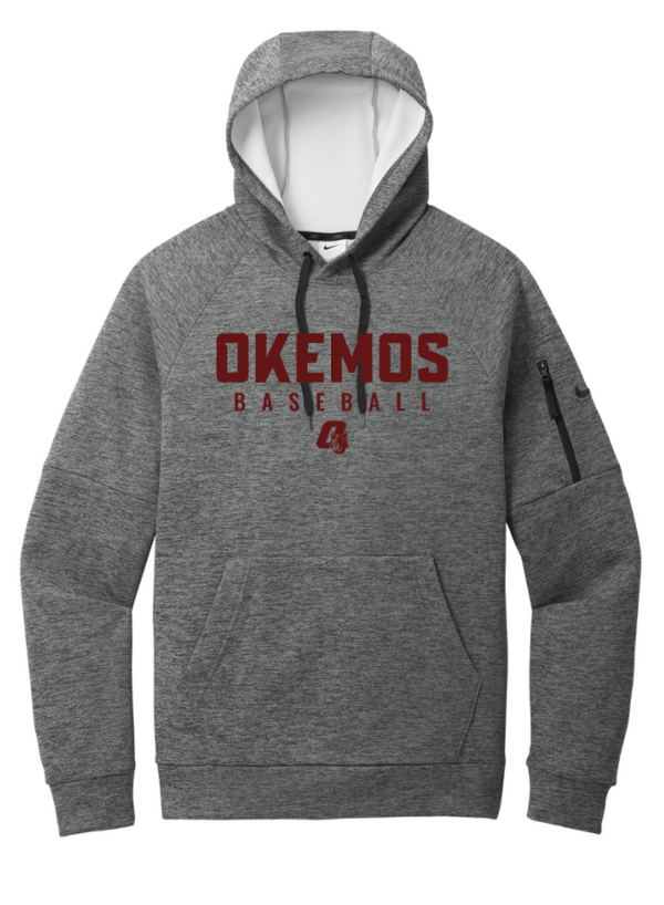 Okemos Baseball - Nike Adult Unisex Hooded Sweatshirt