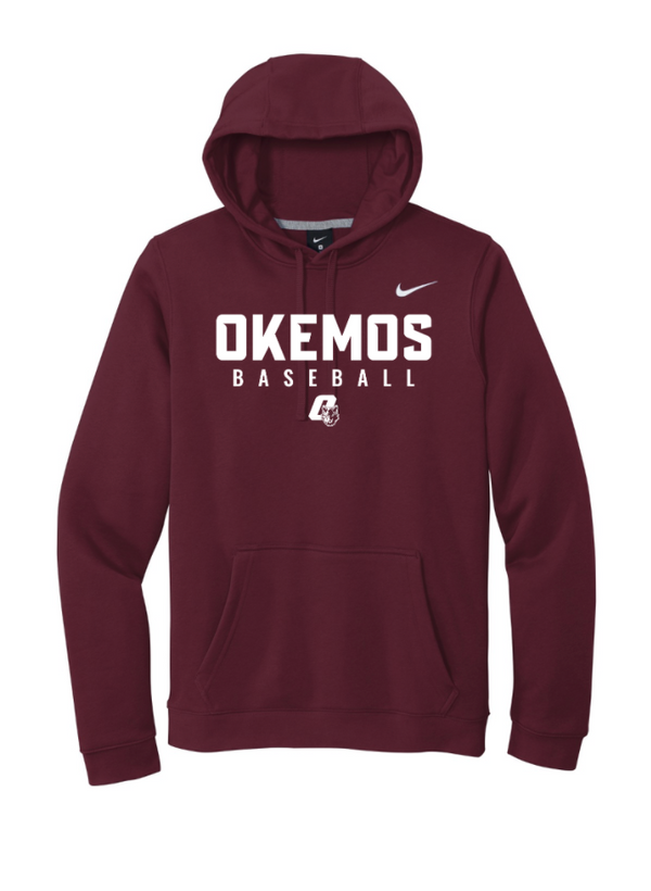 Okemos Baseball Spring Trip - Nike Adult Unisex Maroon Hoodie