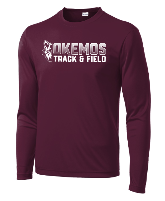 Okemos Track & Field 2024 - Adult Sport Tek Long Sleeve T-Shirt