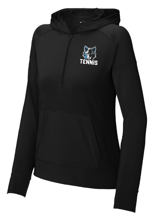 Okemos Tennis 2024 - Women's 1/2 Zip Hoodie