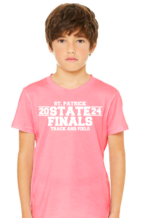 St. Patrick State Finals - Youth Pink Short Sleeve T-Shirt