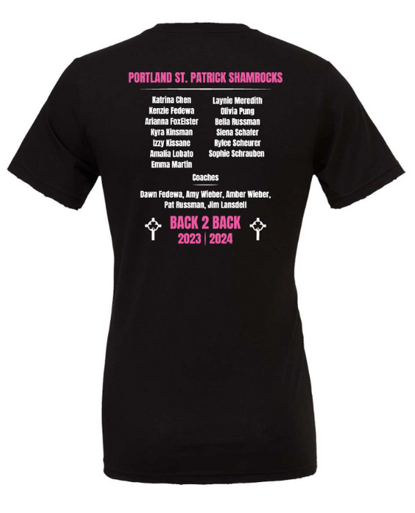 St. Patrick T&F State Runner-Up 2024 - Black Adult Unisex T-Shirt